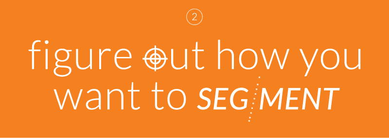 Figure out how you want to segment
