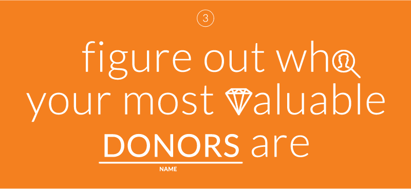 Figure out who your most valuable donors are
