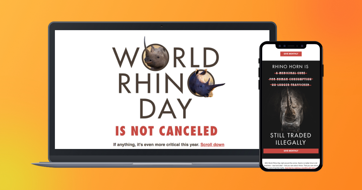 World Rhino Day Campaign Image